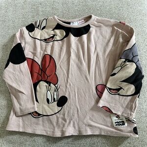 Zara Minnie Mouse Top - 4/5T